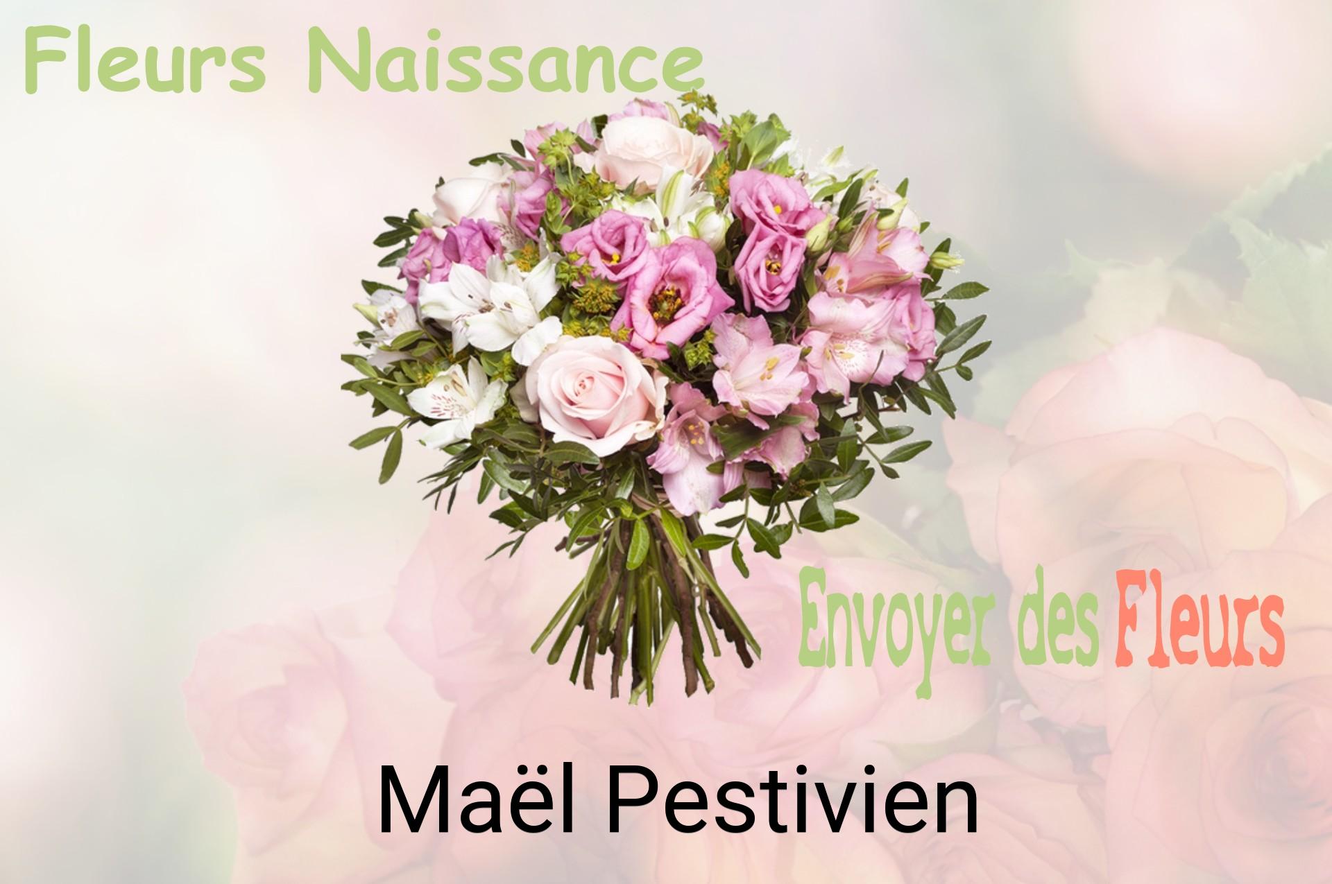 Bouquet de fleurs de naissance livré à Maël-Pestivien